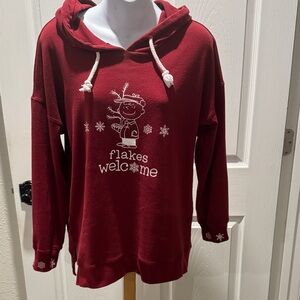 Hoodie with Charlie Brown snow flake Design